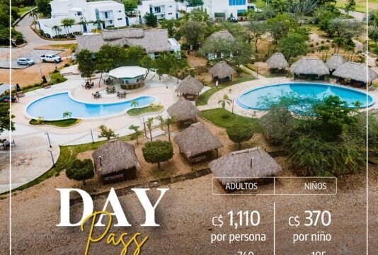 Elegant oceanfront dining setup at Restaurante Bahía in San Juan del Sur, Nicaragua, with views over Playa Nacascolo poster shows an aerial view of the entire complex