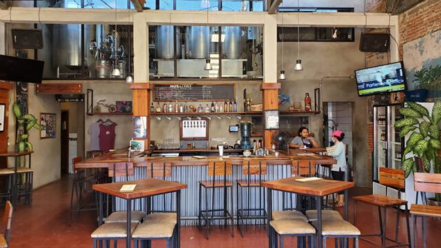 Photo of the interior of San Juan del Sur Cervecería