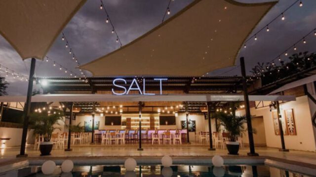 Frontage and Outdoor seating at Salt Bar Nicaragua overlooking the Pacific Ocean in San Juan del Sur