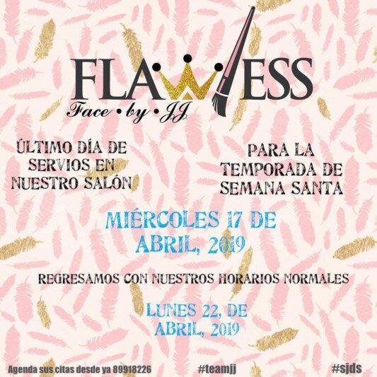 Poster of Flawless Face By JJ beauty salon in San Juan del Sur, Nicaragua, offering professional makeup and hair treatments