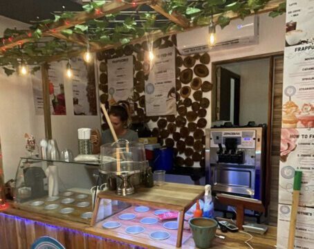 Interior of Beta Fro Yo in San Juan del Sur.