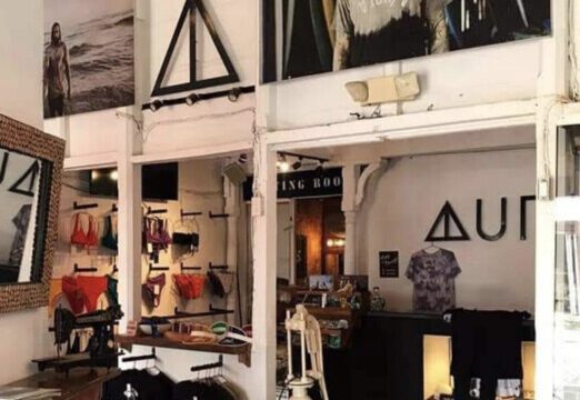Auric Surf shop showcasing accessories in San Juan del Sur