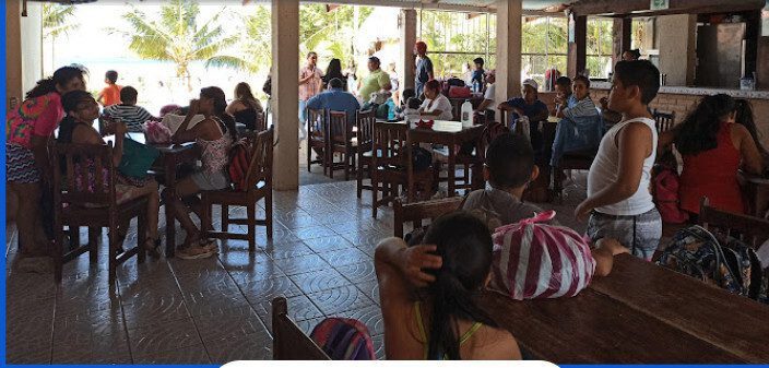 Oceanfront dining at Restaurante Sirena de Rocamar in San Juan del Sur, Nicaragua