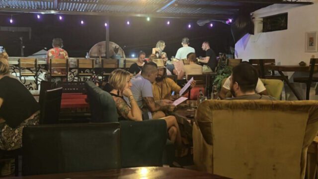 Wave Donut Shop & Upstairs Event Space in San Juan del Sur, featuring freshly made donuts, cozy café ambiance, and a rooftop tapas bar with ocean views.