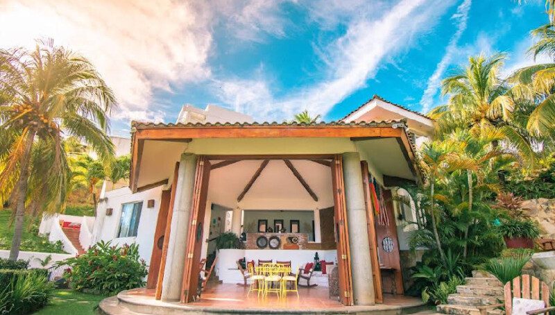Exterior view of Villa Arcadia overlooking San Juan del Sur Bay, Nicaragua