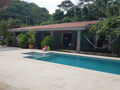 Casa La Cuesta's terrace overlooking the Pacific Ocean in San Juan del Sur, Nicaragua