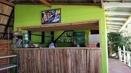 Beachfront view from Maderas Sunset Bar & Restaurante during sunset in Playa Maderas, Nicaragua