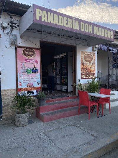 Exterior view of Panadería y Repostería Don Marcos in Rivas, Nicaragua