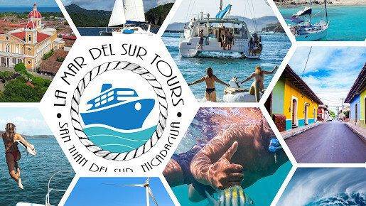 Boat on the Pacific off San Juan del Sur for marine wildlife tour