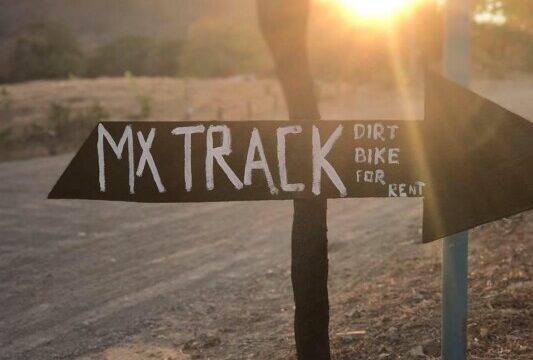 Uncle Eddys MX Rentals - Dirt bikes lined up at Uncle Eddy’s MX track near San Juan del Sur