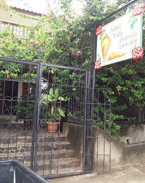 Hotel Villa Isabella courtyard pool and tropical guesthouse in San Juan del Sur, Nicaragua