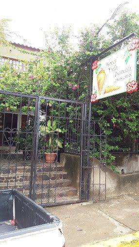 Hotel Villa Isabella courtyard pool and tropical guesthouse in San Juan del Sur, Nicaragua