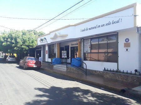 Interior of Tienda Naturaleza with herbal supplements shelves