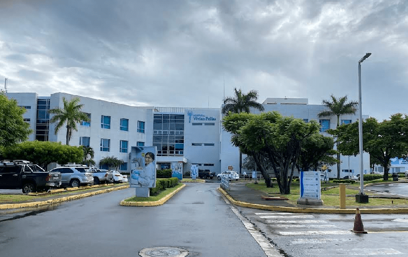 Exterior view of Hospital Vivian Pellas building in Managua, Nicaragua