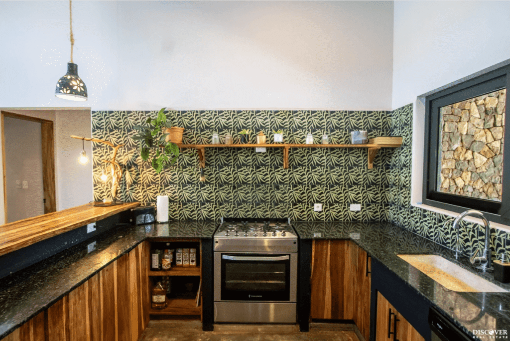 Kitchen area view of main house of the equestrian estate listed by Discover Real Estate
