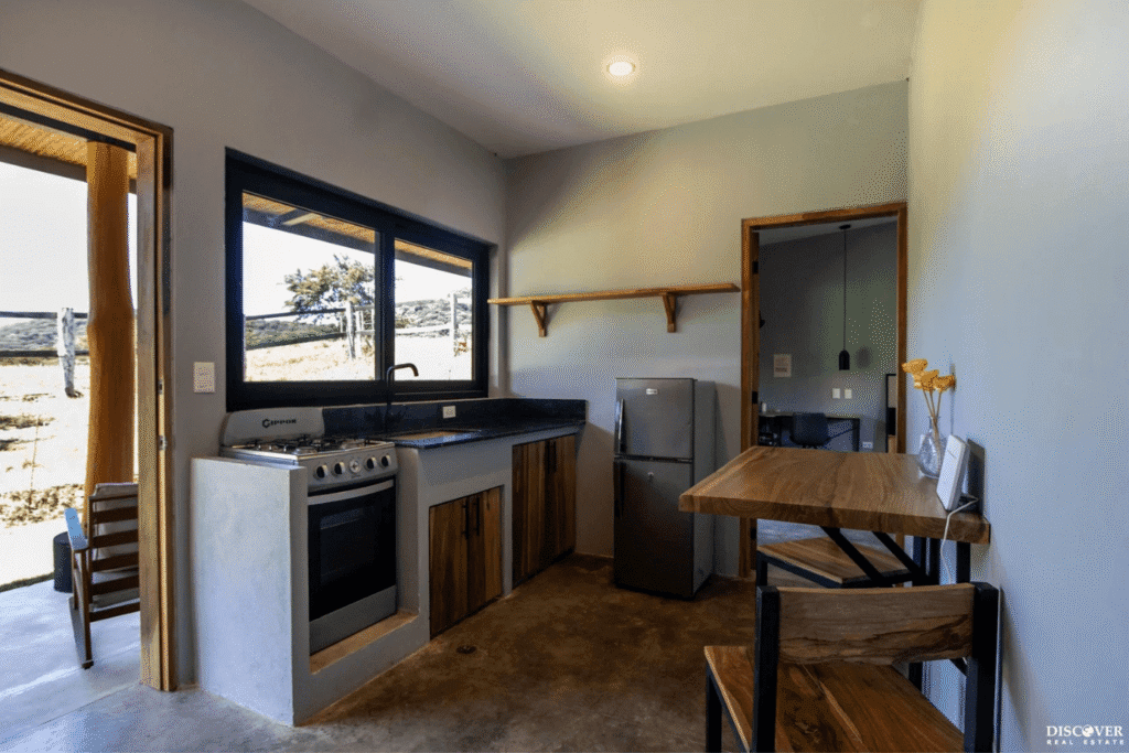 Casita Kitchen area of equestrian estate listed by Discover Real Estate