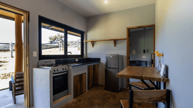 Casita Kitchen area of equestrian estate listed by Discover Real Estate
