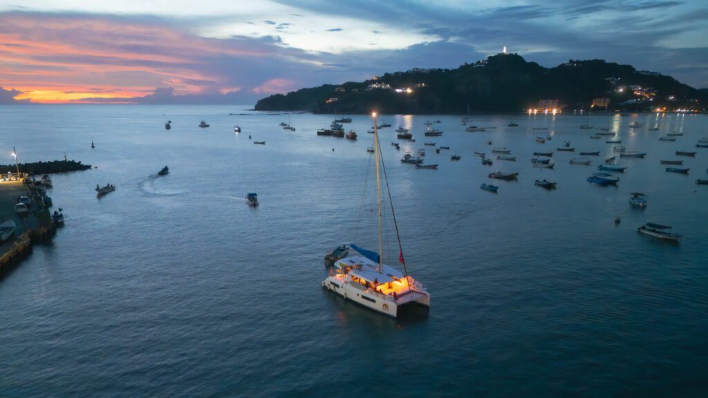 Santana Sail Yacht at Night