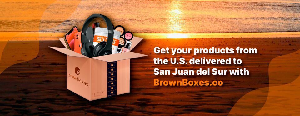 Delivery vehicle representing brown box nicaragua cargo and courier services operating in Nicaragua