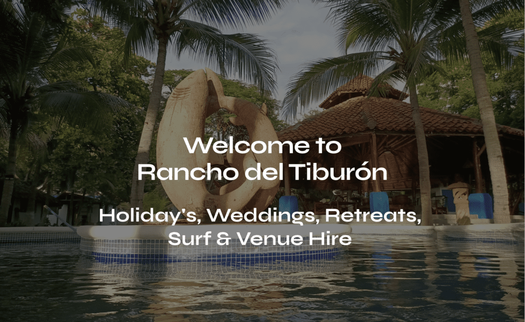 Rancho del Tiburón image of the beautiful pool and backdrop